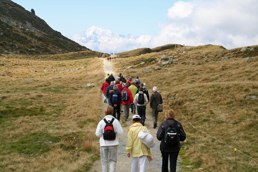 2008: Wallis, Höhenwanderung Fiescheralp - Bettmeralp