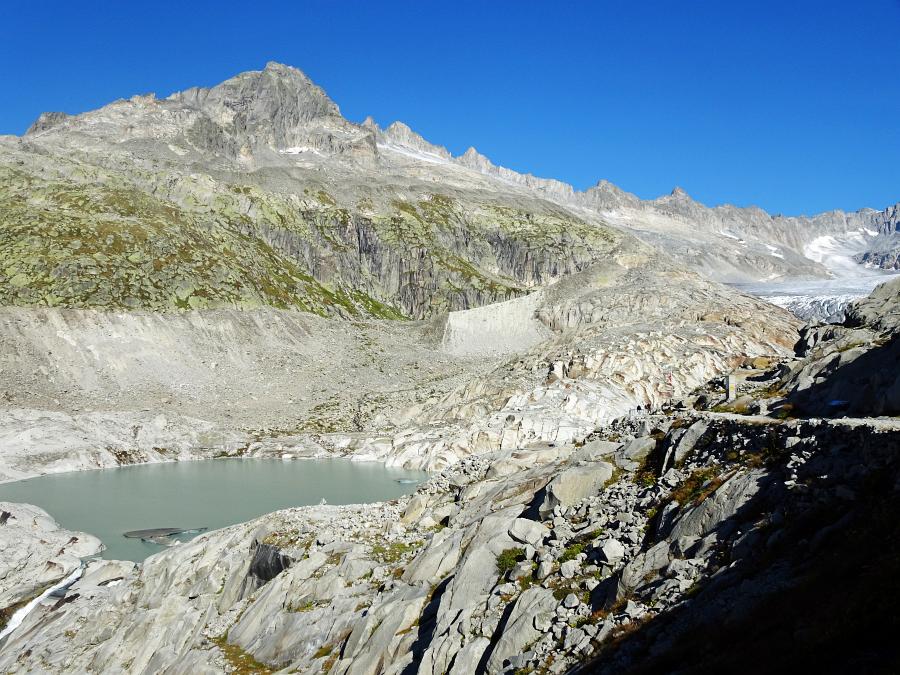 Blick auf den Rest des Rhonegletschers