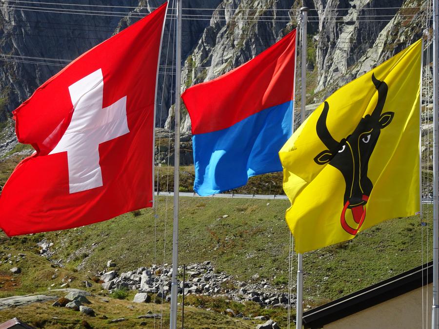 auf dem Gotthard weht immer ein Wind